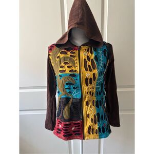 Rising International Boho Hippie Hooded Sweater